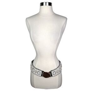 Cocobelle x Anthropologie Timor Komodo Beaded Belt - 29.5” x 2.25” - One Size